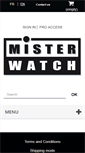 Mobile Screenshot of misterwatch.fr